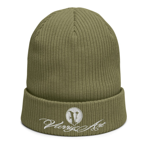 Gerippte Bio-Beanie Varry Art Schrift – Bild 3