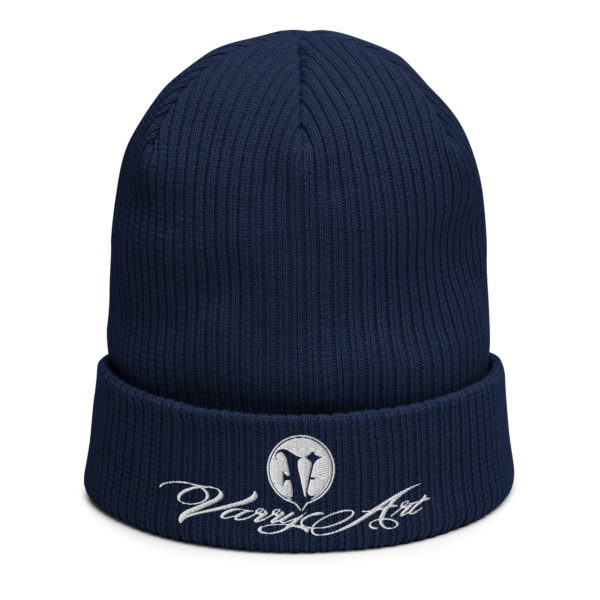 Gerippte Bio-Beanie Varry Art Schrift – Bild 2