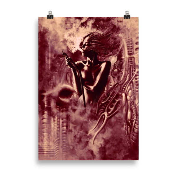 Poster Smoking Girl von Varry